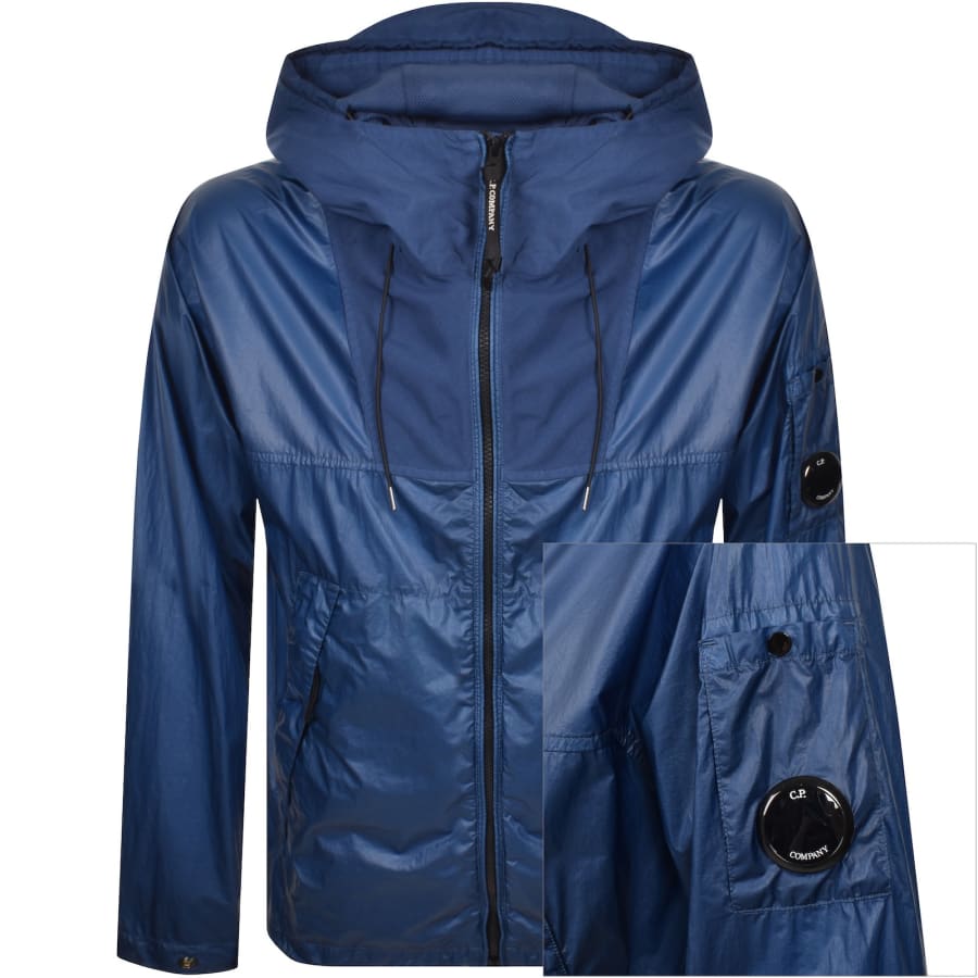 CP Company Hooded Lens Jacket Oceana Blue | Mainline